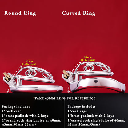 Welded Circles Chastity Cage, F3170 - FRRK