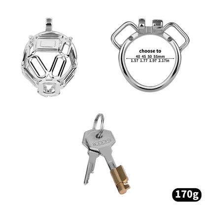 Topology Square Chastity Cage - Large Size | F318A