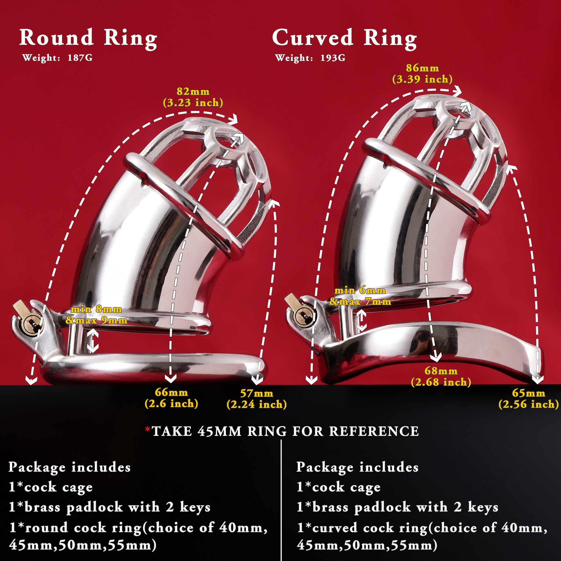 Male Chastity Cage, F3017 - FRRK
