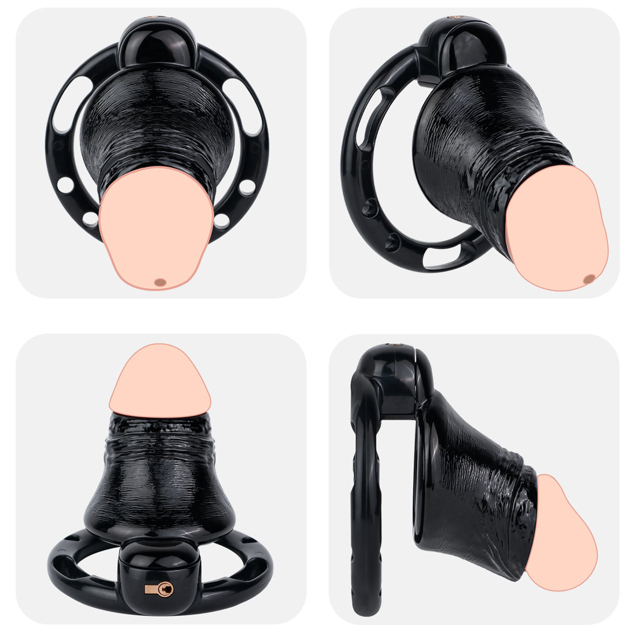 ABS Resin Realistic Penis Cage – Open Head Type