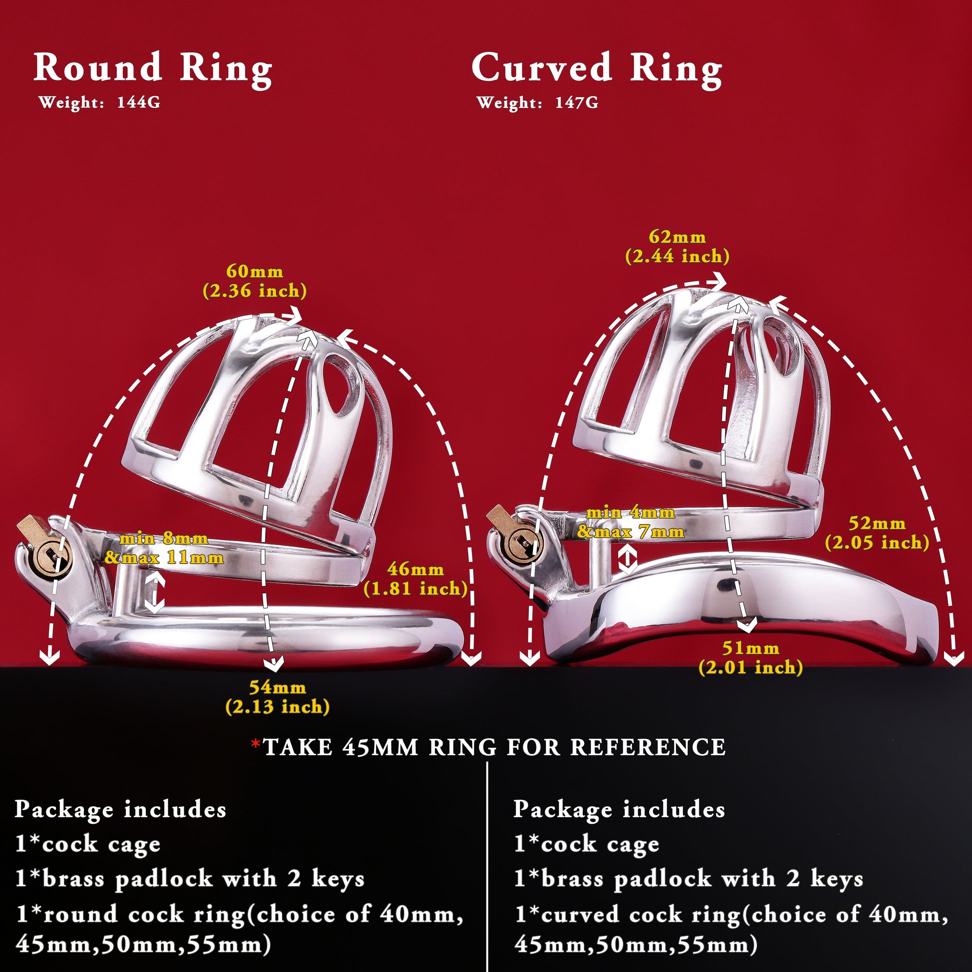 Male Chastity Cage, F3074 - FRRK