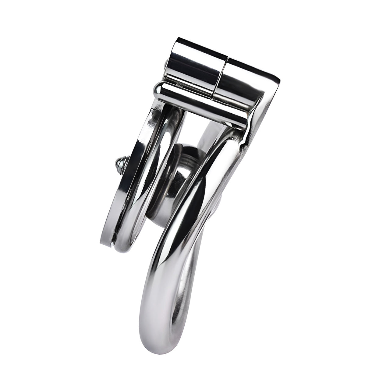 Flat Chastity Cage with Solid Metal Negative Ball, F3190 - FRRK