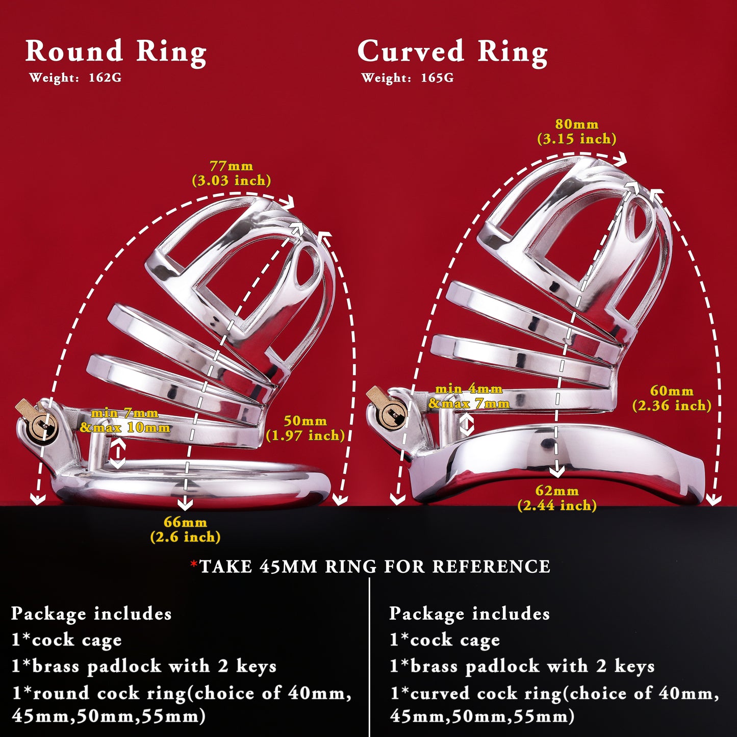 Male Chastity Cage, F3076 - FRRK