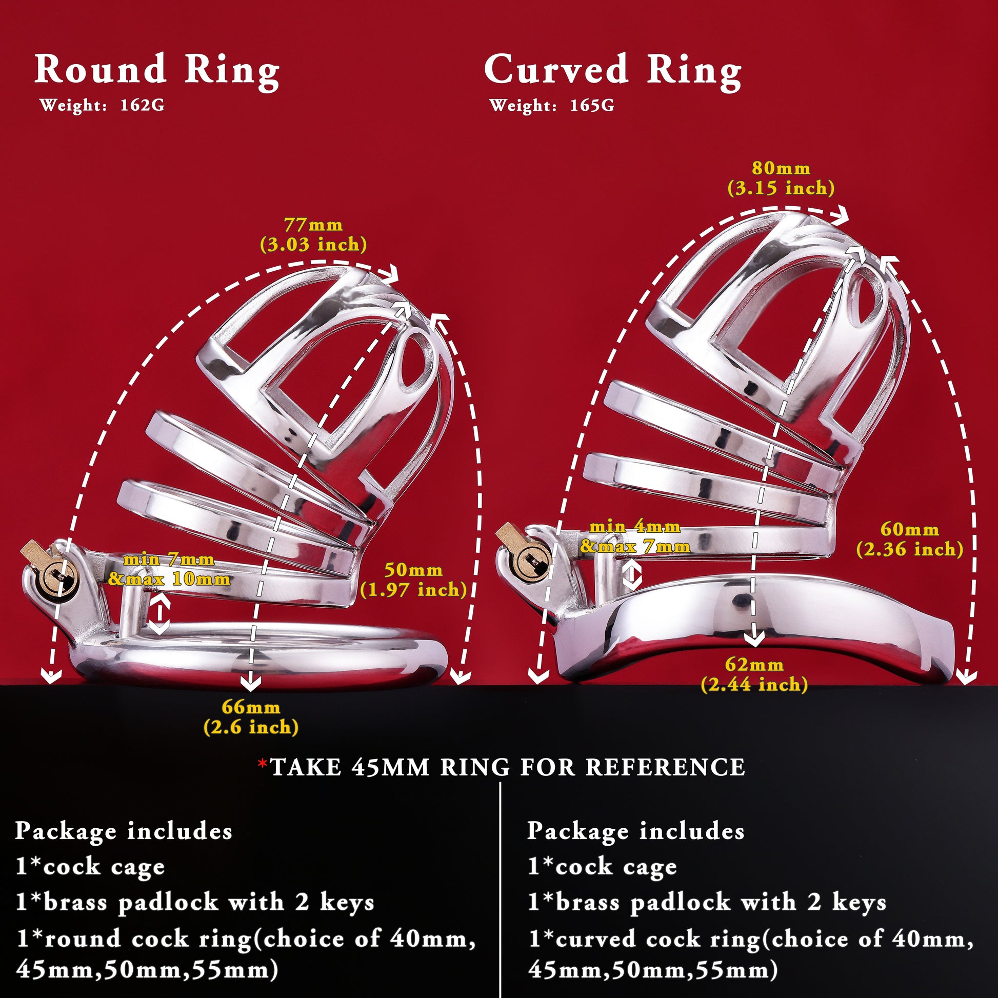 Male Chastity Cage, F3076 - FRRK