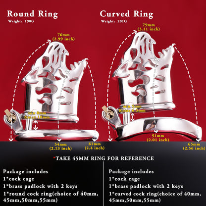 Standard Leopard Chastity Cage, F3037 - FRRK