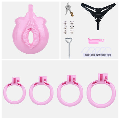Sissy Feminization Chastity Cage | AS033