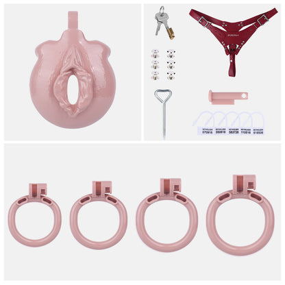 Sissy Feminization Chastity Cage | AS033