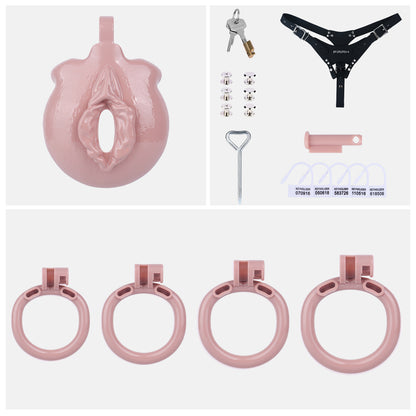 Sissy Feminization Chastity Cage | AS033