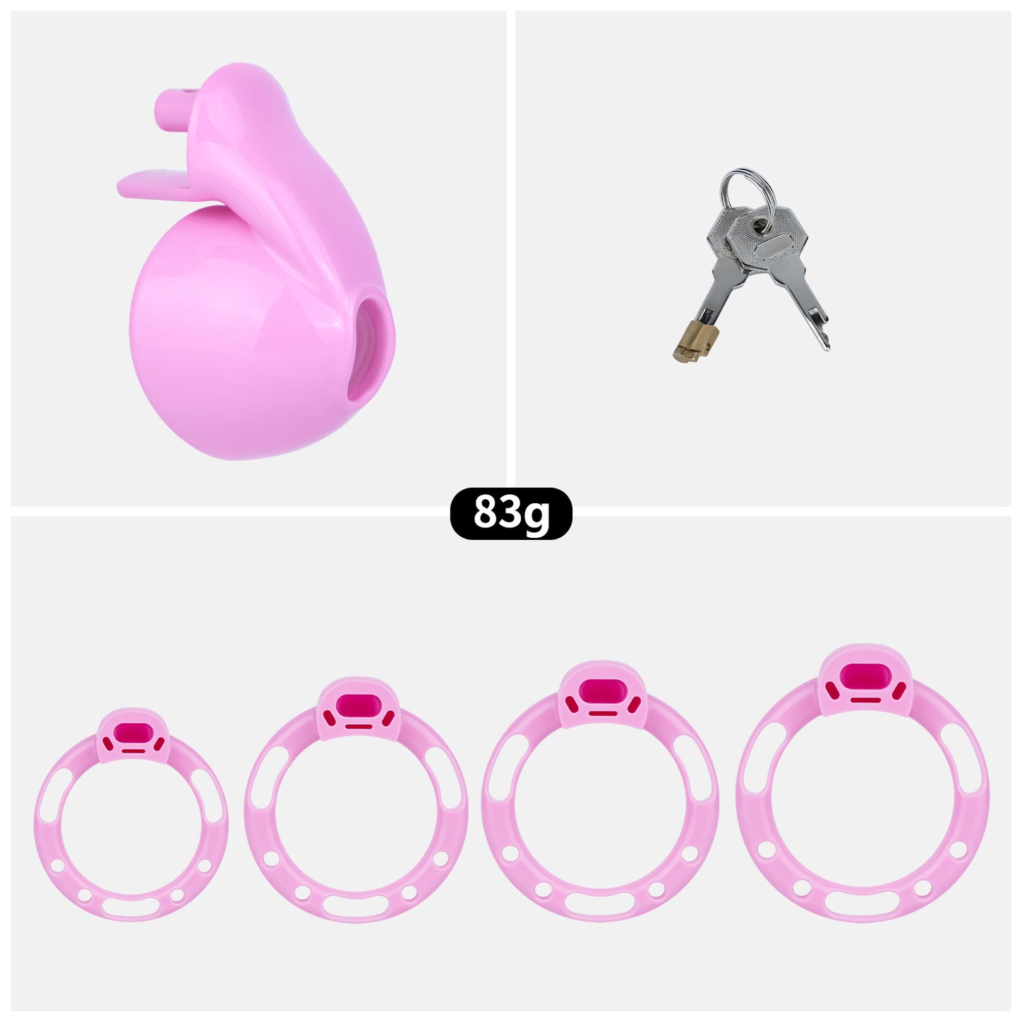 ABS Resin Pudding Chastity Cage | AS038