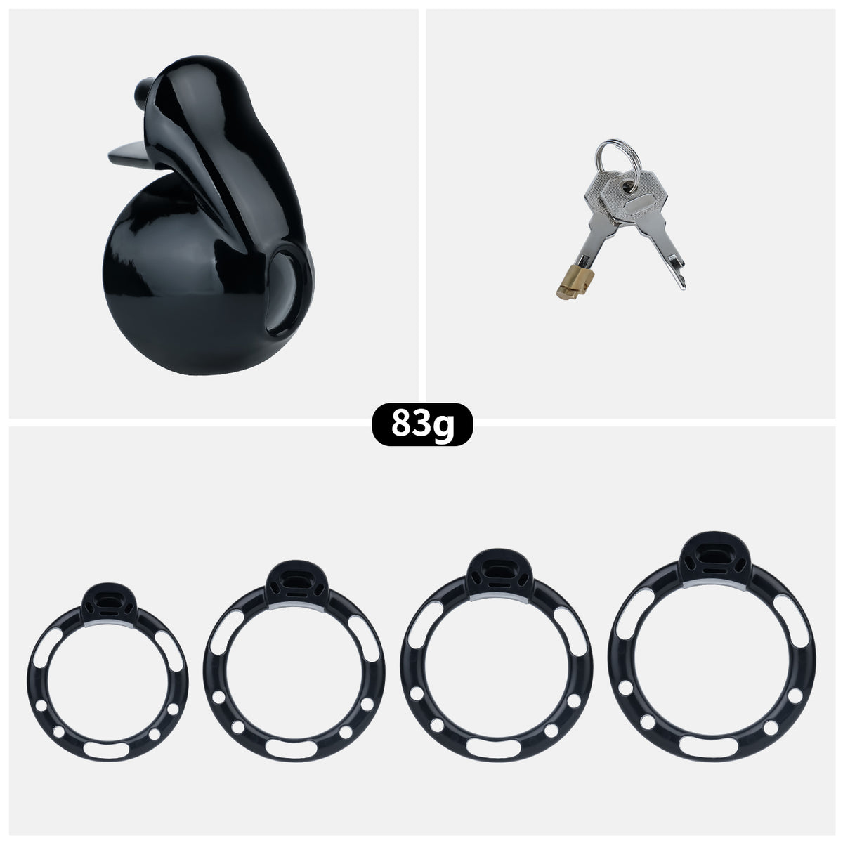 ABS Resin Pudding Chastity Cage | AS038