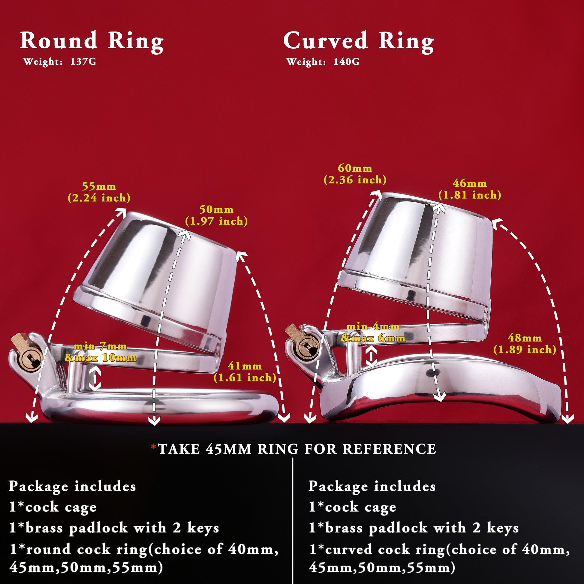Male Lid Shower Belt Full Close Chastity Cage, F3081 - FRRK