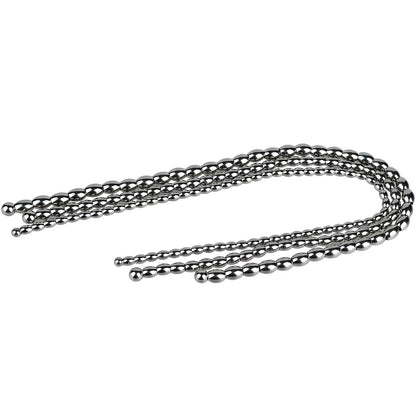 Metal Soft Urethral Sounds Penis Plug with Chain - Oval shaped | F3222 - FRRK