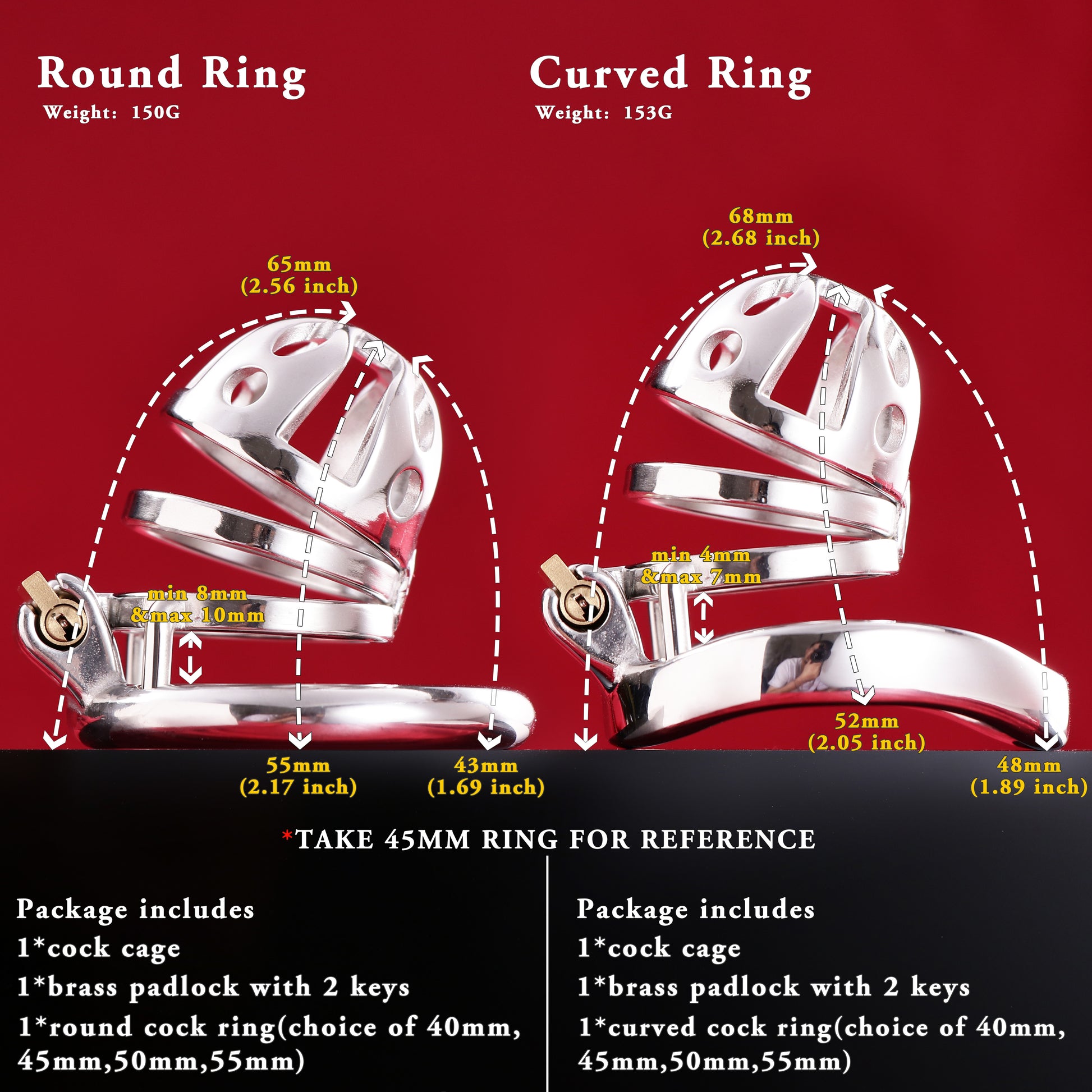 Male Chastity Cage, F3033 - FRRK