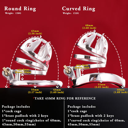 Male Chastity Cage, F3033 - FRRK