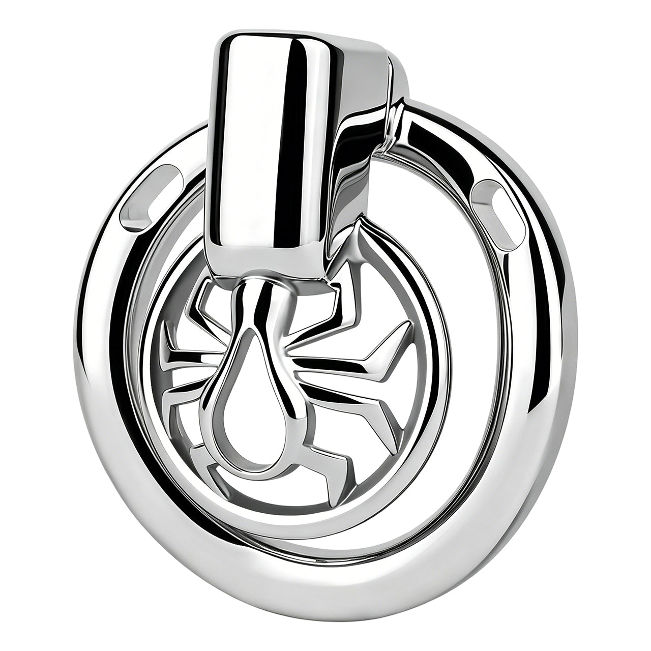 Night Silver Spider Chastity Cage | F328A