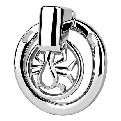 Night Silver Spider Chastity Cage | F328A