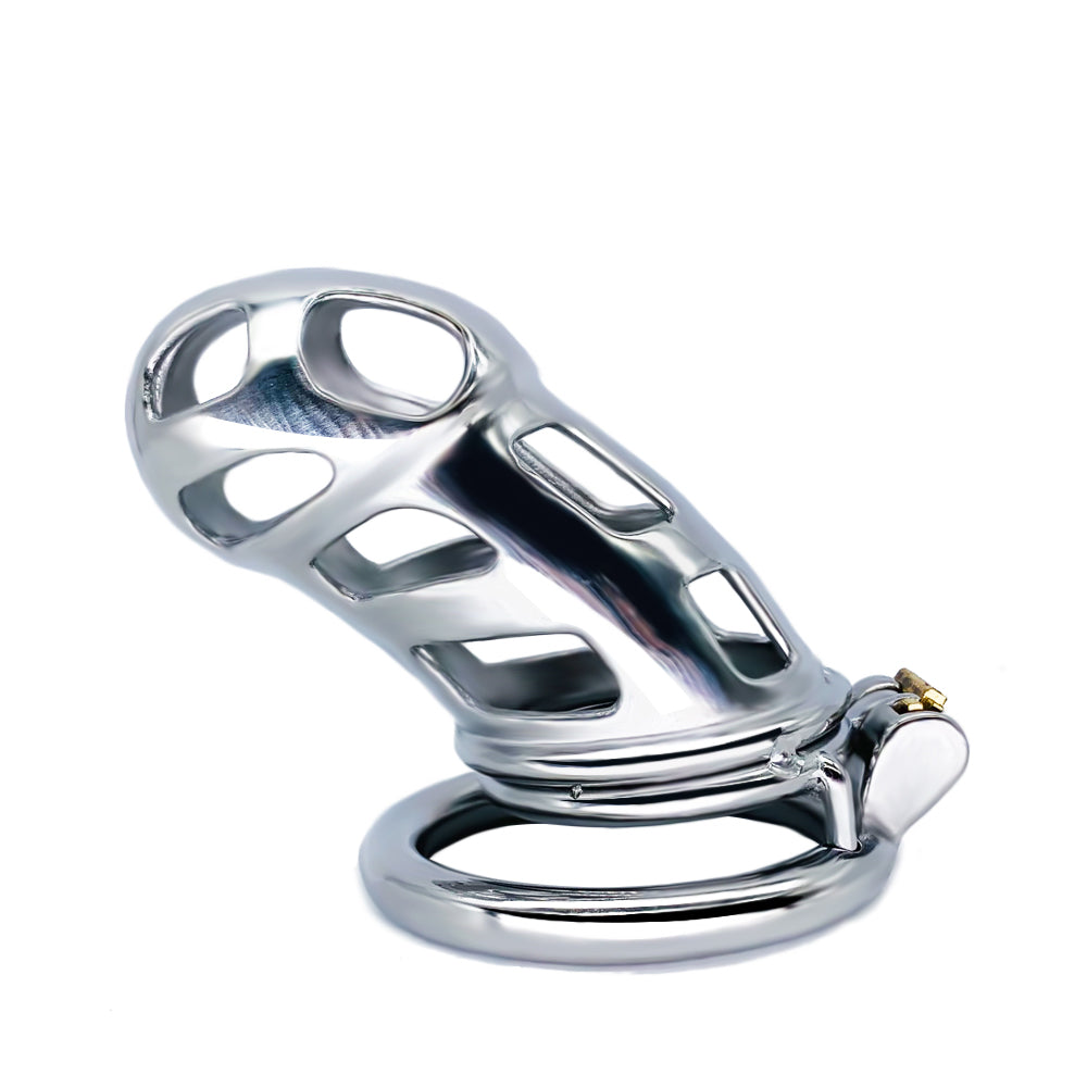 Stainless Steel Metal Maxi Mamba Male Chastity Cage, F3090 - FRRK