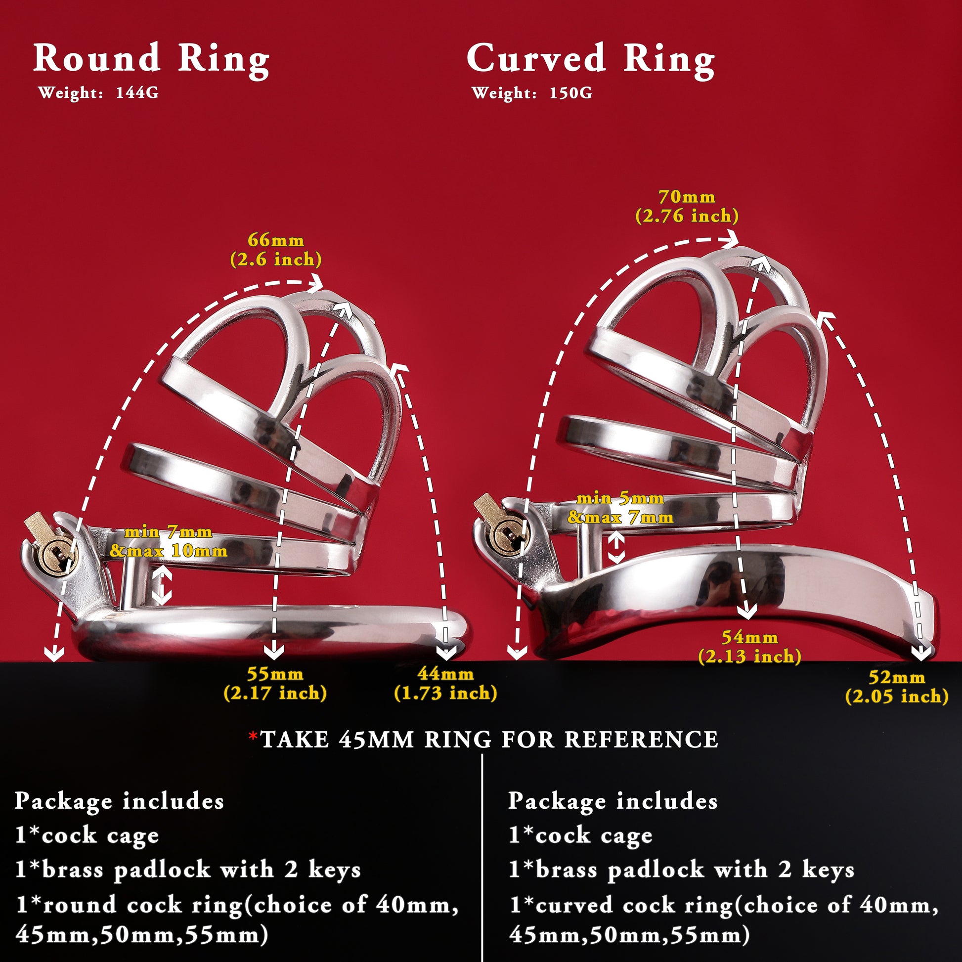 Male Chastity Cage, F3008 - FRRK