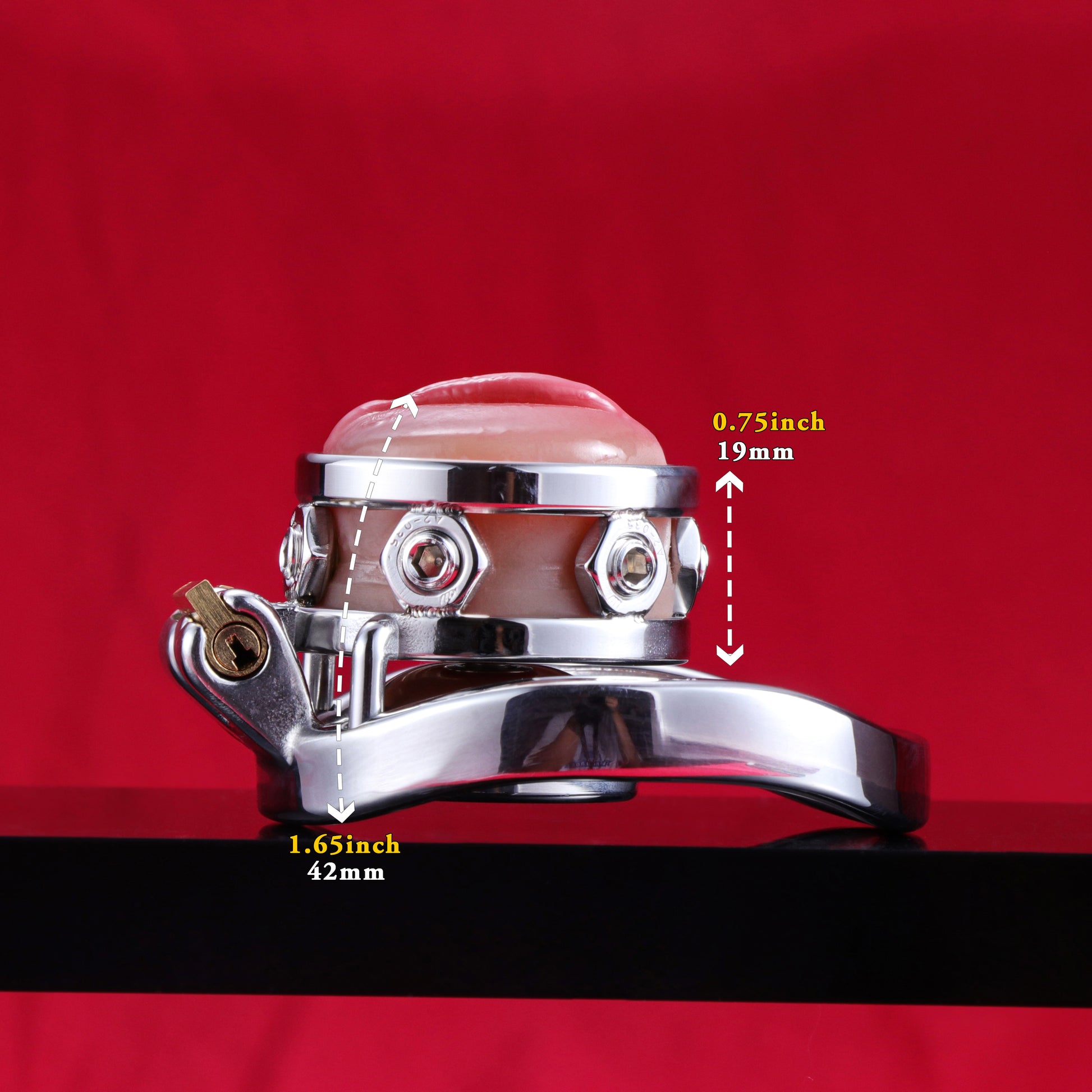 Silicone Pussy Inverted Chastity Cage, F3411 - FRRK