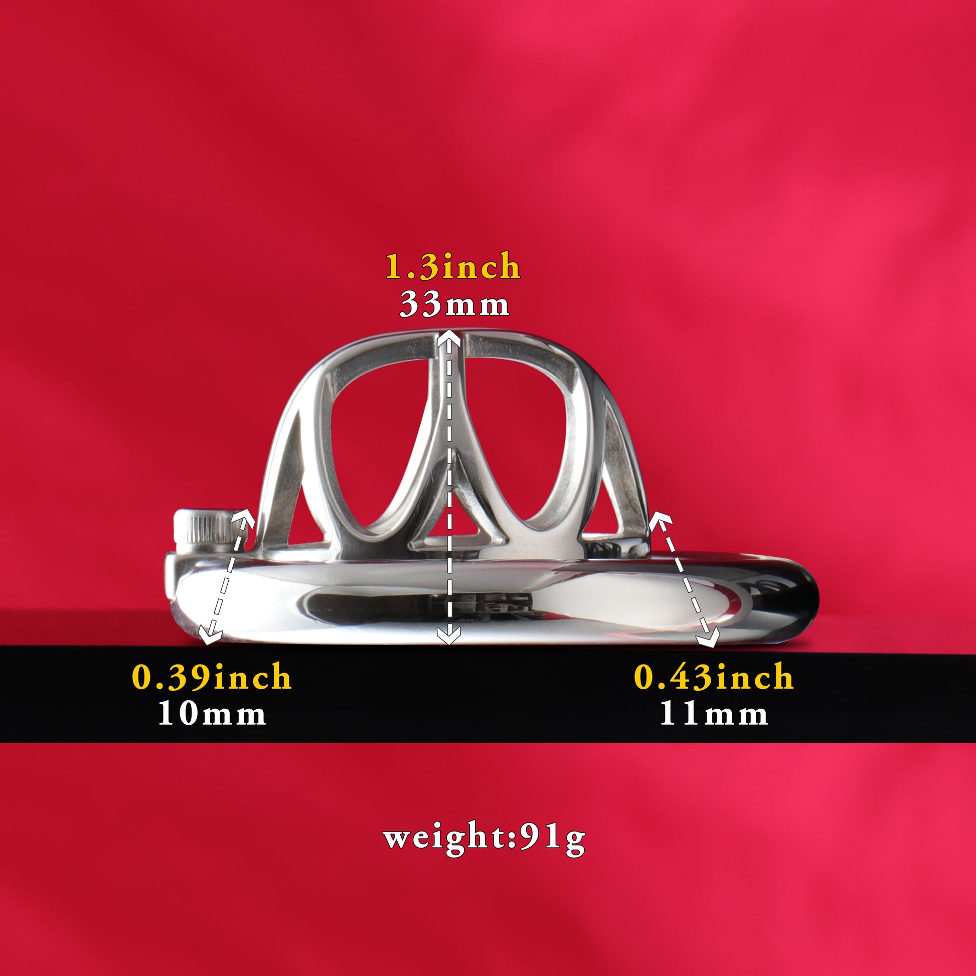 Split-Front Open Small Chastity Cage, F3140 - FRRK