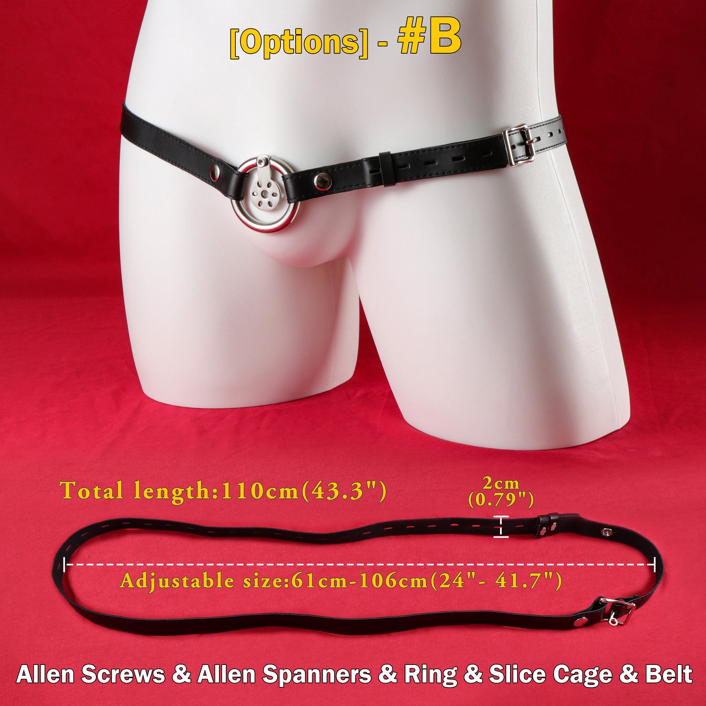 Ultra Slice Femboy Flat Chastity Cage, F3117 - FRRK