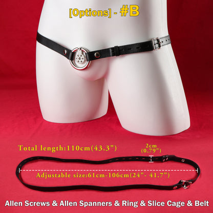 Ultra Slice Femboy Flat Chastity Cage, F3117 - FRRK