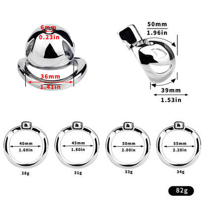 Aluminum Alloy Clown Chastity Cage
