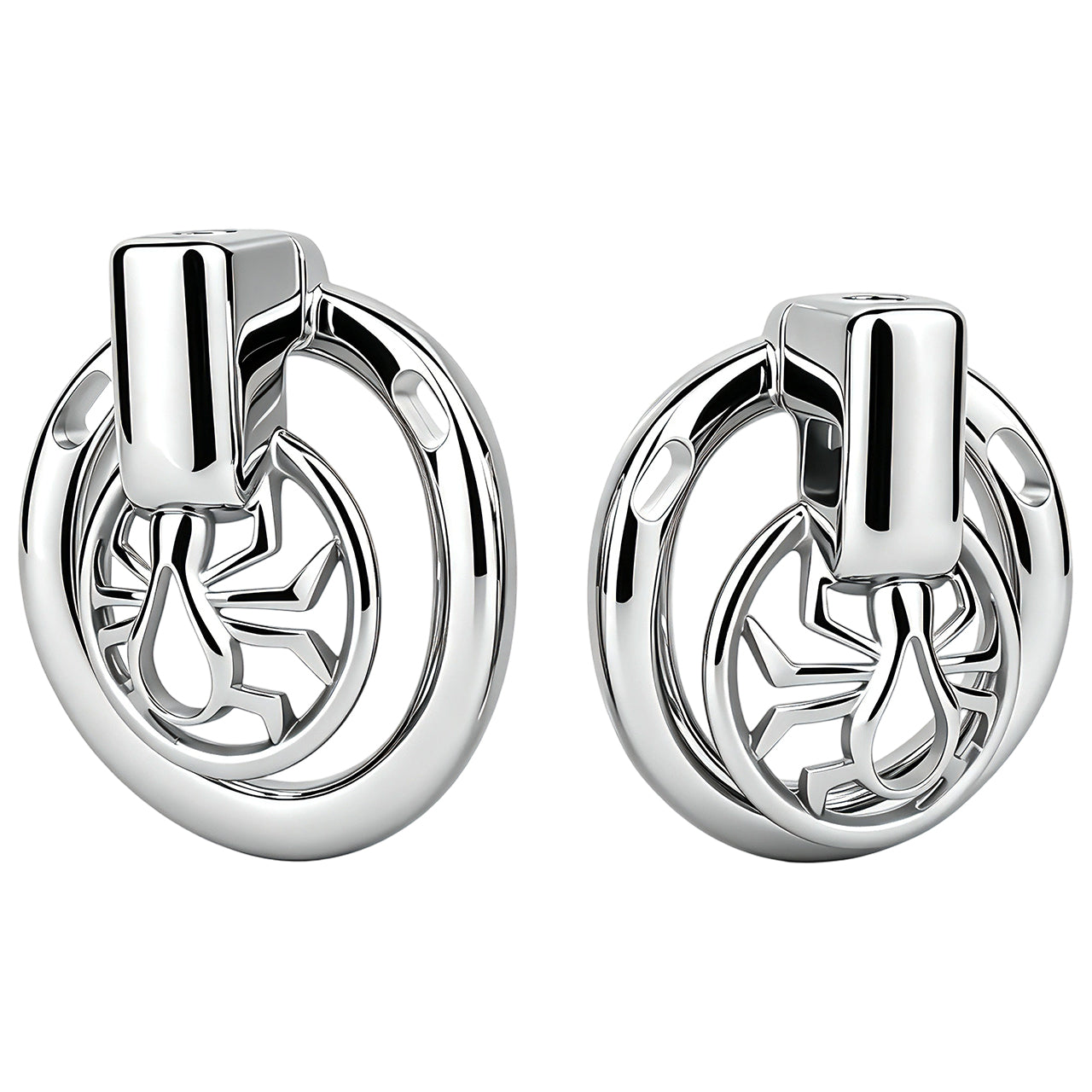 Night Silver Spider Chastity Cage | F328A