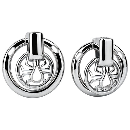Night Silver Spider Chastity Cage | F328A