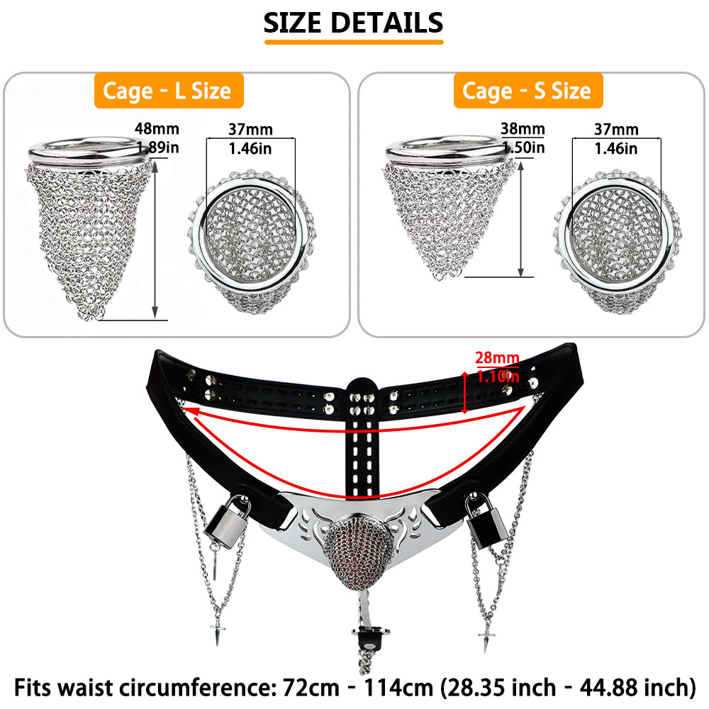 Silver Scale Lockable Harness Bondage Chastity Pants | F363A
