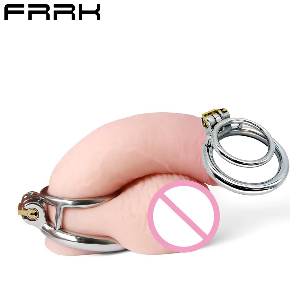 Dual Cock Ring Chastity Cage, F3121 - FRRK