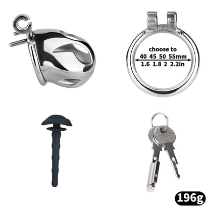 Mamba Chastity Cage | F312A Small Size - Silver