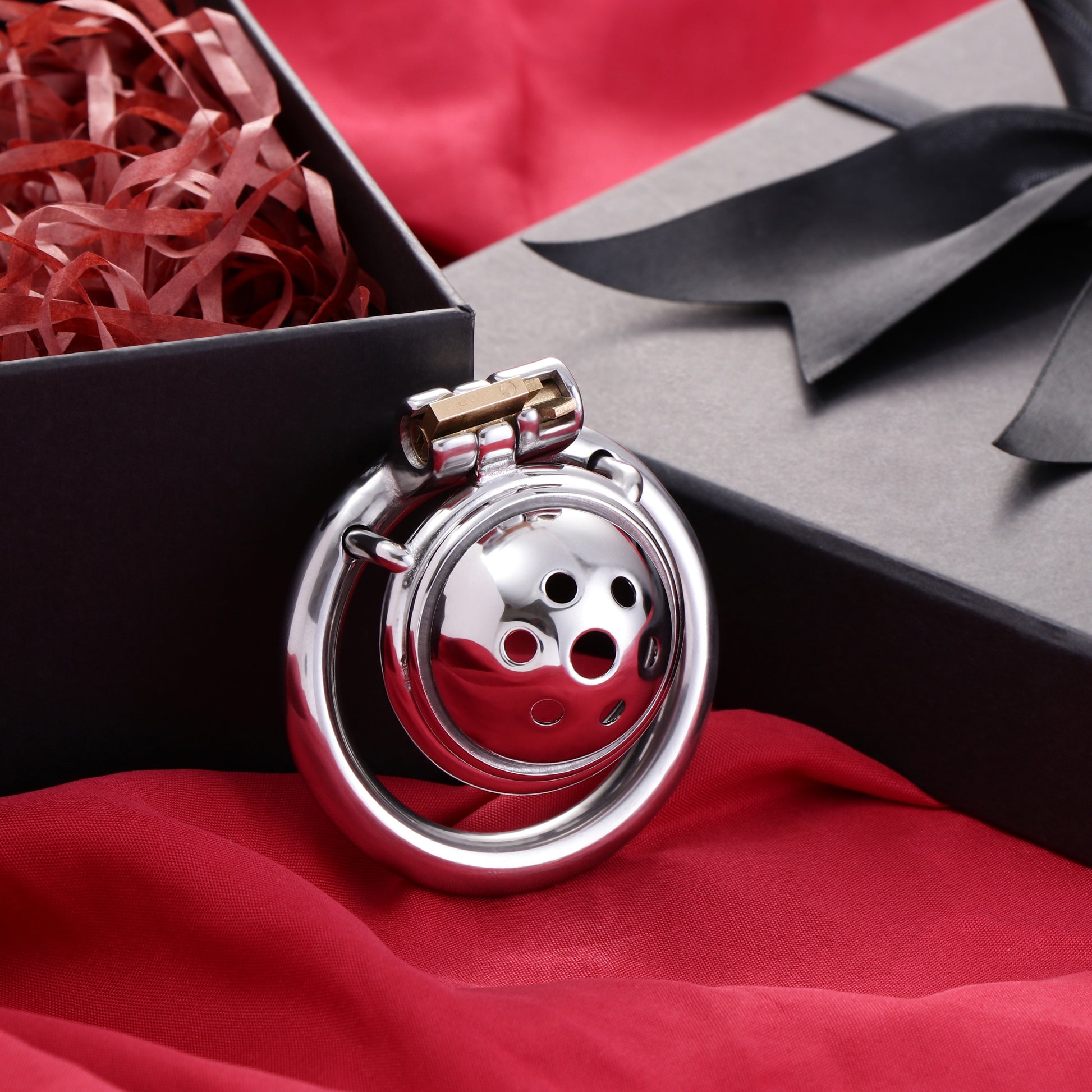 Hemisphere Male Chastity Cage with Honeycomb Hole, F3173 - FRRK