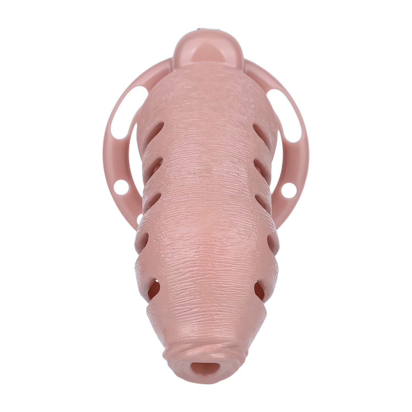 ABS Resin Realistic Dick Chastity Cage – Fully Enclosed Type AS037