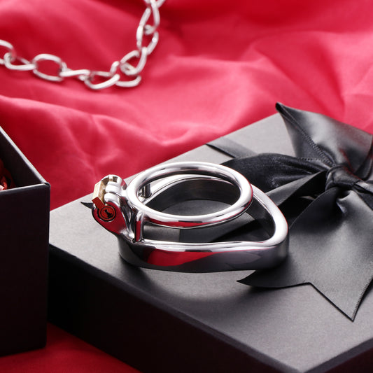 Dual Cock Ring Chastity Cage, F3121 - FRRK