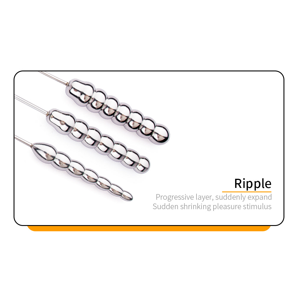 Multiple Layers Ripple Spheres Urethral Sounding Rod | F3180 - FRRK