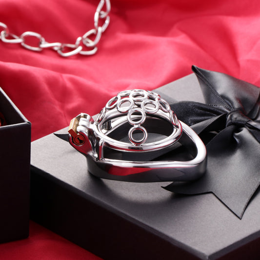 Welded Circles Chastity Cage, F3172 - FRRK