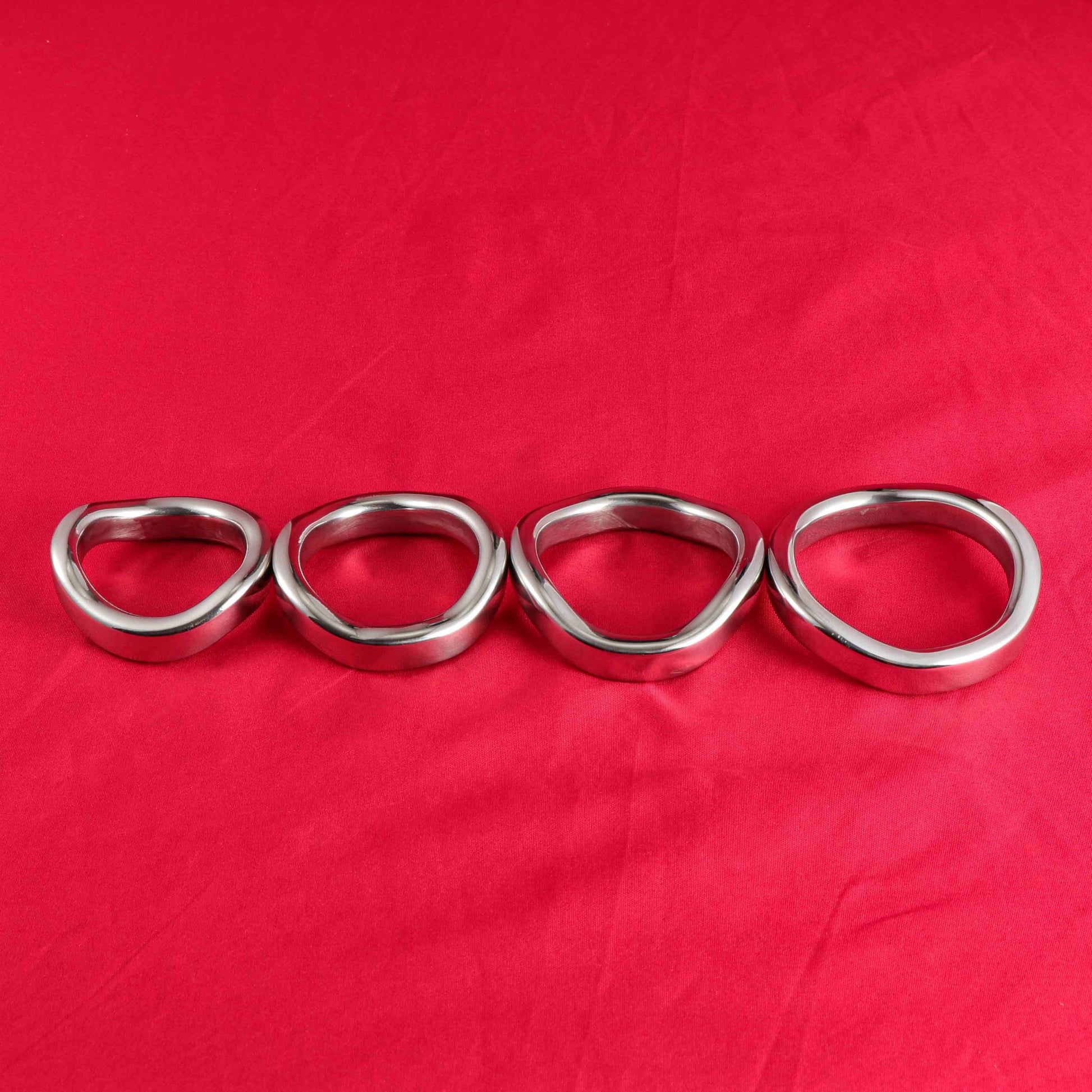 Stainless Steel Curved Cock Ring, F3038 - FRRK