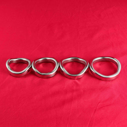 Stainless Steel Curved Cock Ring, F3038 - FRRK