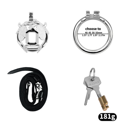 Solar Serpent Coiled Chastity Cage | F316A