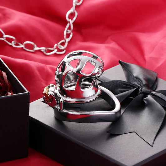 Stainless Steel Metal Small Cobra Chastity Cage, F3115 - FRRK