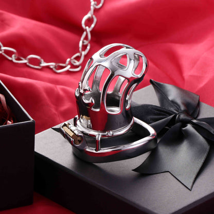 Stainless Steel Metal Small Mamba Chastity Cage | F3115
