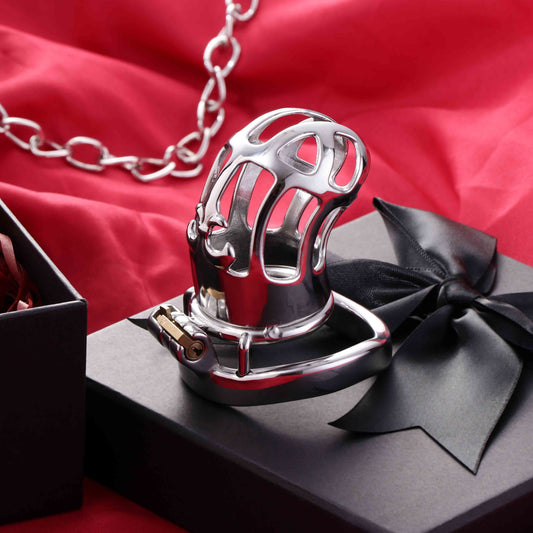 Stainless Steel Metal Small Mamba Chastity Cage | F3115