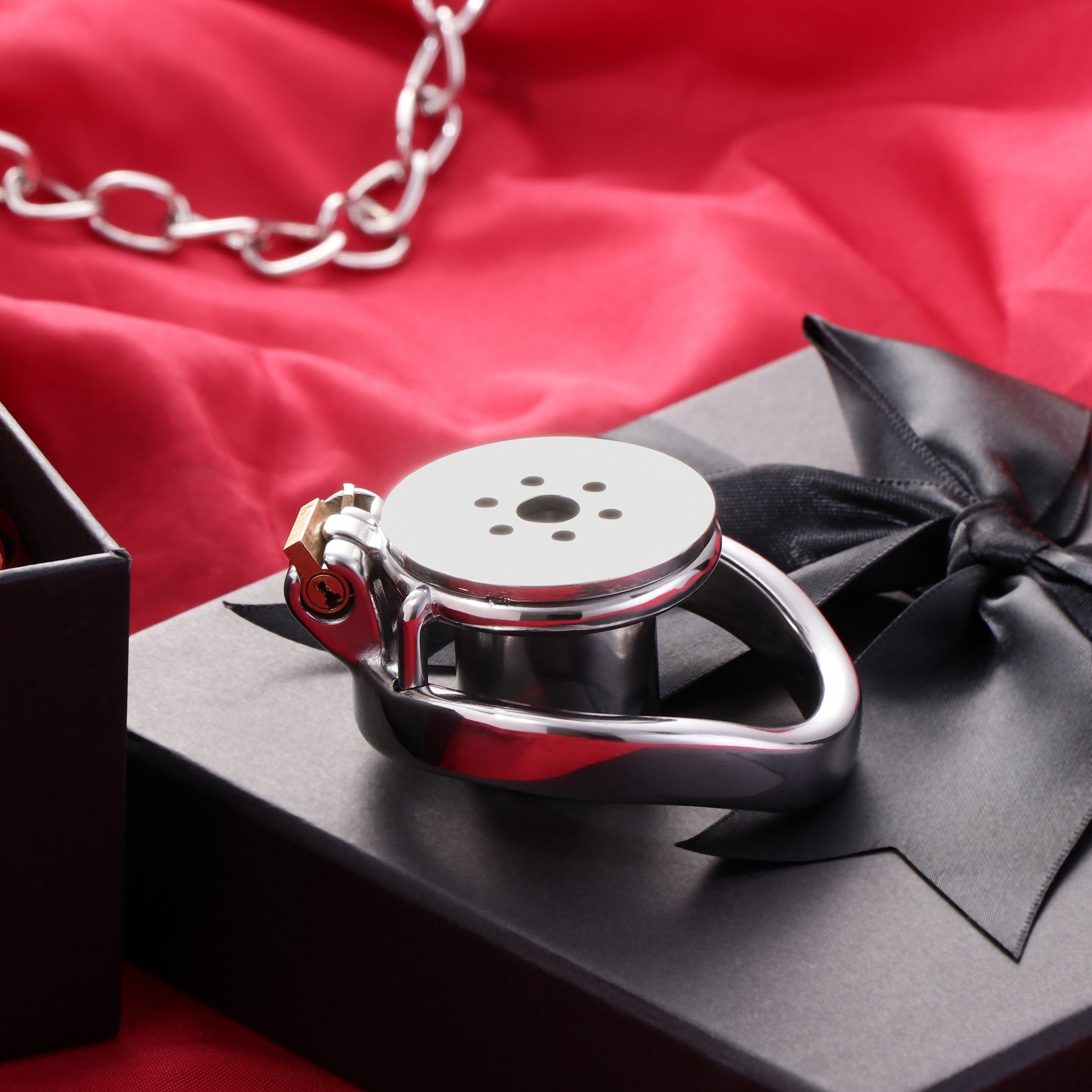 Inverted Single Cylinder Flat Chastity Cage, F3149 - FRRK