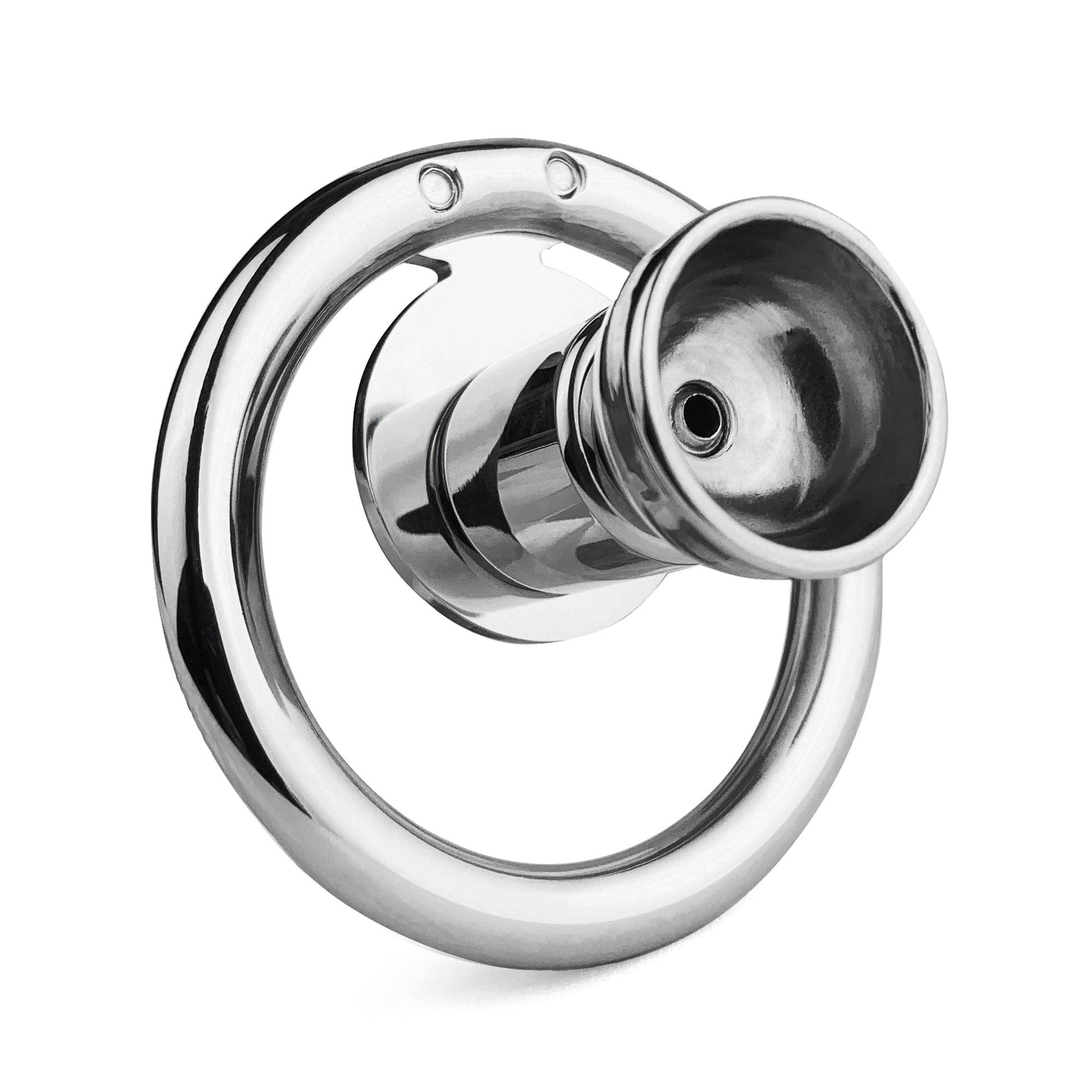 Large Flat Plate Inverted Chastity Cage With Pussy, F3405 - FRRK