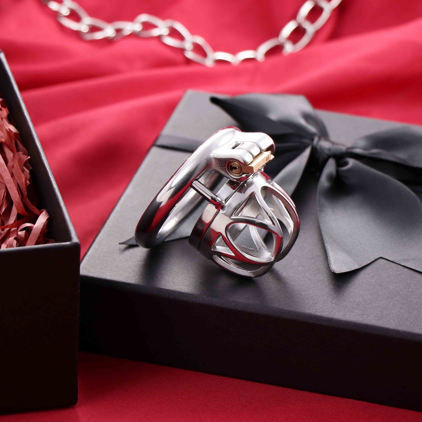 Male Top Split Open Chastity Cage, F3039 - FRRK