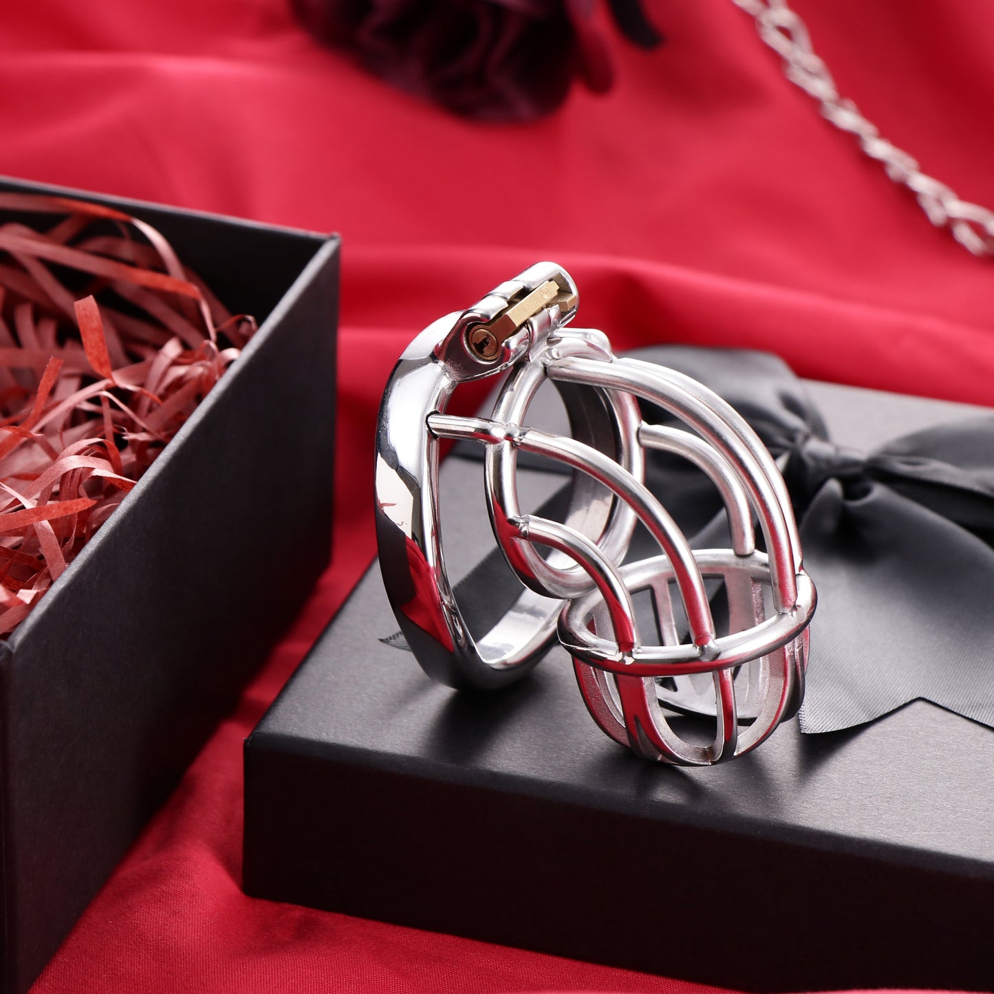 Tiny Dangling cock cage, Curve Chastity Cage Device, F3046 - FRRK