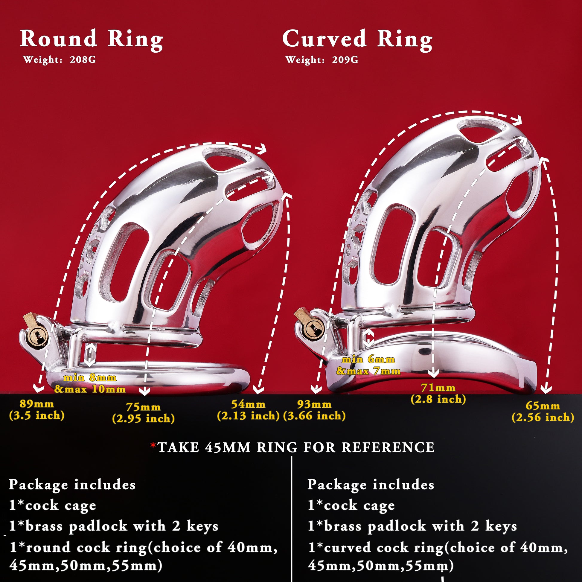 Male Chastity Cage, F3100 - FRRK