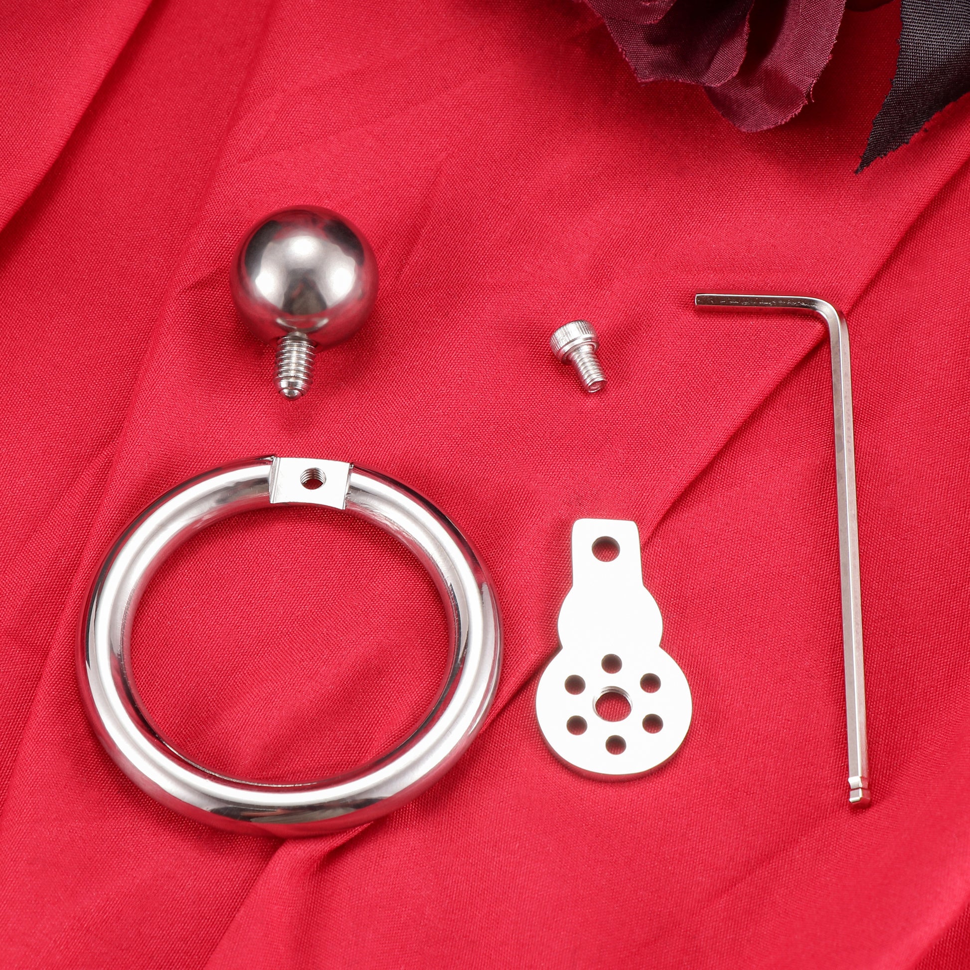 Negative Ball Flat Chastity Cage, F3110 - FRRK