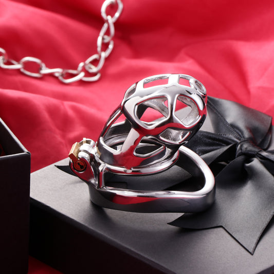 Stainless Steel Metal Small Mamba Male Chastity Cage, F3153 - FRRK